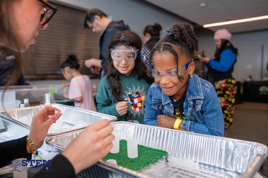 Children participating in a STEM Fest in June. Image courtesy of STEM NOLA.