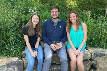 Anika Patka, Andrew Schulz, and Cassie Shriver (L-R)